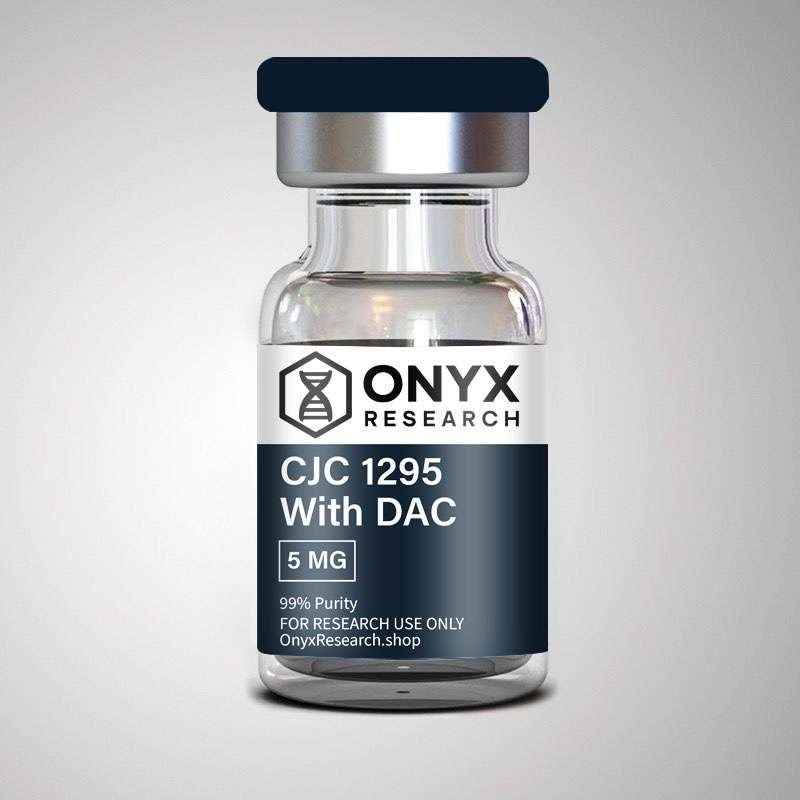 CJC-1295 w/ DAC 10mg research peptide vial with lyophilized powder