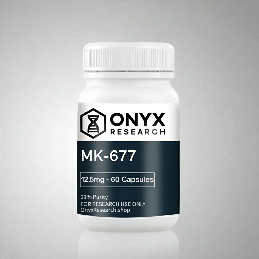 MK 677 Ibutamoren research compound container with verified purity